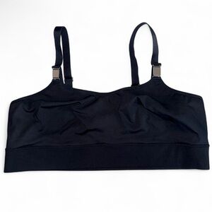 Davin & Adley XL Nursing Bra Magnetic Metal Clasp Black Sheer Back